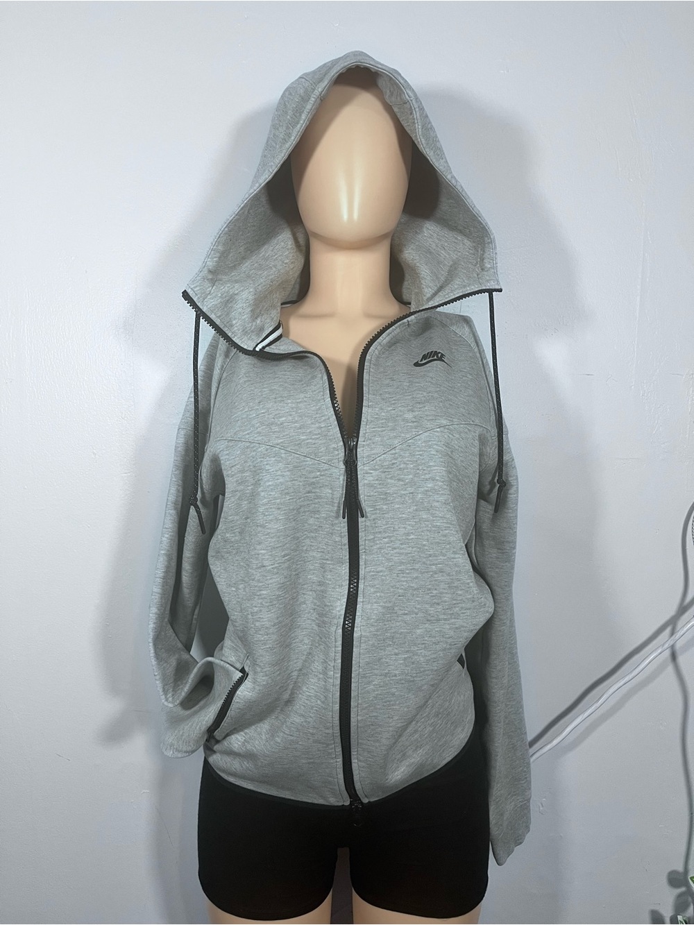 Nike Tech Windrunner Full Zip Hoodie Grey Men’s